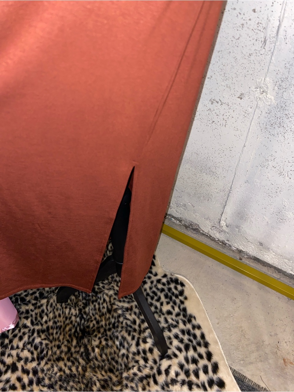 Vici Rust Midi Halter Fitted Dress - Picture 8 of 12